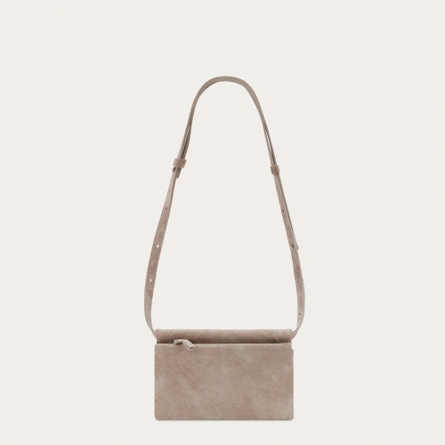 Shuk Bag S, grey velvet #1635